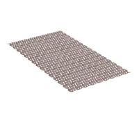 TATAY Alfombra Bañera Antideslizante Opaca 70 x 36 cm | Ventosas de Gran Sujeción | Seguridad Antideslizante Certificada | Higiene PVC Antibacteriano | Diseño de Peces - Modelo Piscis - Taupe