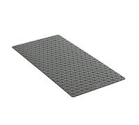TATAY Alfombra de Bañera Antideslizante, Caucho SBS - TP con 94 Ventosas, Rectangular, Diseño Diamond, Gris. Medidas 72 x 36 cm