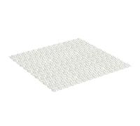 Tatay Alfombra de Bañera Antideslizante de PVC con Ventosas, Resistentes a Moho y Microbios, Anti-Bacteriano, Diseño Piscis, Blanco Pergamón. Medidas 54 x 54 cm