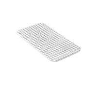 TATAY Alfombra Bañera Antideslizante | 50% Material Reciclado | Ventosas de Alta Sujeción y Sensación Placentera Durabilidad | Tacto Suave y Cómodo | 68 x 37 cm - Blanco