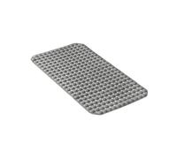 TATAY Alfombra de Bañera Fijación con Ventosas Durabilidad | Alfombra Bañera | Medidas 68x37 cm | Base Antideslizante | Uso Cómodo | 50% Material Reciclado | Y Sensación Placentera, Gris