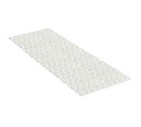 Tatay Alfombra bañera Piscis PVC antideslizante con ventosas antibacteriana Blanco Pergamón 97x36 cm