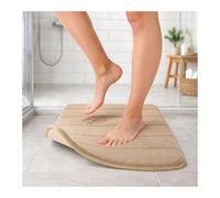 TATAY Alfombra de Baño Nuvola, 100% Microfibra, Antideslizante, Absorvente, Secado Rápido, Suave, Efecto Memoria, Apto Lavadora, Beige, Medidas 40 x 60 cm