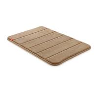 TATAY Alfombra de Baño Nuvola, 100% Microfibra, Antideslizante, Absorvente, Secado Rápido, Suave, Efecto Memoria, Apto Lavadora, Beige, Medidas 40 x 60 cm