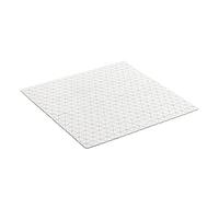 Tatay Alfombra de bañera antideslizante Caucho SBS-TP 120 ventosas Cuadrada Diamond Blanco 54 x 54 cm