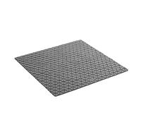 TATAY Alfombra de Bañera Antideslizante de Caucho SBS - TP con 120 Ventosas, Cuadrado, Diseño Diamond, Gris. Medidas 54 x 54 cm