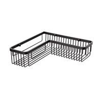 Tatay Cestillo Black, de Aluminio anodizado Negro Mate, de diseño Moderno, Rectangular rinconero, optimizar Espacio.