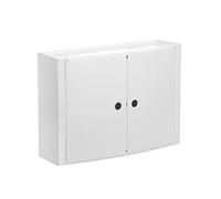 Tatay Armario Baño con Tornillos Polipropileno Resistente Fácil de Limpiar | Armario Baño | Medidas 46x15,5x32 cm | Soporta 8 kg | Fijación con | Fácil Limpieza y Montaje | Plástico Resistente, Blanco