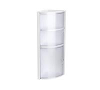 Tatay Armario Baño Rinconero 2 Puertas | Fijación con o sin Tornillos | Polipropileno | Incluye Tornillos | Fácil Limpieza y Montaje | Soporta hasta 8 kg | Plástico Resistente | 20x20x62,5 cm - Glaçé