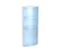Tatay Armario de Baño 20x20x62,5 cm con Tornillos Fácil de Limpiar | Armario Baño | Soporta 8 kg | Polipropileno Resistente | Diseño Rinconero | Rinconero 2 Puertas | Plástico Resistente, Azul