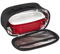 Tatay Urban Food Casual Mini Bolsa Térmica Porta Alimentos, 1.5L de Capacidad, con 1 Tupper Hermético de 0,5L de Plástico Libre de BPA, Color Negro. Medidas 21.5 x 9 x 12 cm