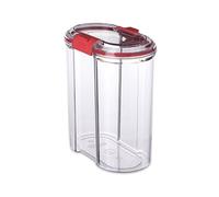 Tatay Bote de Cocina con Cierre de Seguridad, 1.5L de Capacidad, Hermético, Libre de BPA, Apto Lavavajillas, Transparente. Medidas 9 x 15.5 x 18 cm