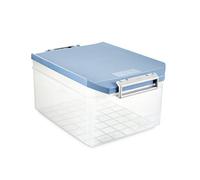 TATAY 1150107 Caja de Almacenamiento Multiusos con Tapa, 14 l de Capacidad, Plástico Polipropileno Libre de BPA, Azul, 27 x 39 x 19 cm