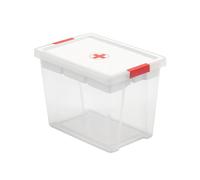 TATAY Caja Botiquín Primeros Auxilios con Tapa, 15L de Capacidad, con Asas y Bandeja organizativa, Tapa 100% Materiales reciclados, Libre de BPA. Medidas 25 x 36 x 26 cm