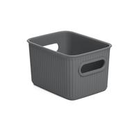 Tatay Caja organizadora Baobab 1,5 L polipropileno libre de BPA, asas, Gris antracita