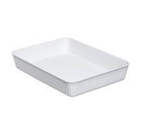 Tatay Caja organizadora A4 Baobab — Polipropileno libre de BPA — Blanco 24,7x33,6x5,6 cm