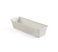 TATAY Organizador Slim Bohol, de Polipropileno, Libre de BPA, Plástico 100% Reciclado, Blanco, Medidas 8,5 x 26 x 5,5 cm