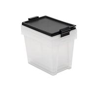 TATAY Lote 3 Cajas De Almacenaje con Tapa, 15L De Capacidad, con Asas, Tapa 100% Materiales Reciclados, Libre De Bpa, Negro. Medidas 25 X 36 X 26 Cm