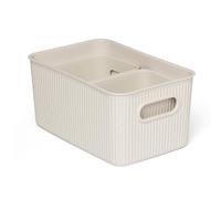 Tatay Set de 3 Cajas Organizadoras Rectangulares Baobab ECOHOME (1 x 5L + 2 x 1,5L) de Polipropileno, Libre de BPA, Plástico 100% Reciclado. Medidas 18,1 x 27,2 x 13 cm