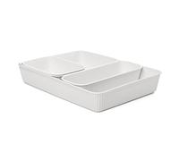 Tatay Set de 4 Organizadores, 1ud Slim + 1ud A6 + 1ud A5 + 1ud A4, Baobab, de Polipropileno, Libre de BPA, Color Blanco