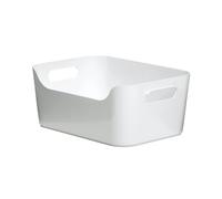 TATAY Caja de almacenamiento de 3,5 l de capacidad, polipropileno, sin BPA, color blanco. Dimensiones: 24,5 x 17 x 10,5 cm