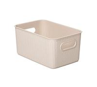 Tatay Cesta Almacenaje Plastico 5 L Baobab | Caja Organizadora | Asas Integradas | Diseño Compacto y Versátil | Plástico 100% Reciclado Libre de BPA | 18,1x27,2x13 cm, Ecohome