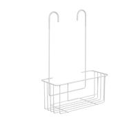 TATAY Estante de Ducha con Colgador Air, 100% Inoxidable, Diseño Moderno, Blanco, Medidas 28 x 12,5 x 39 cm
