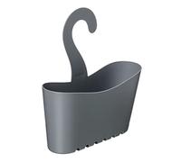 Tatay Organizador ducha colgante, polipropileno, sin taladro, cestillo apilable, gris 25x9x28 cm