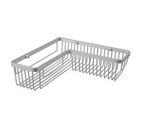 Tatay Cestillo Rectangular en Angulo, Fabricado en Aluminio Diseño minimalita y Elegante. Ligero, Inoxidable y Gran Capacidad. Doble Sistema de fijación, con Tornillos y Quick Fix, sin taladrar.