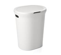 Tatay Cesto de Ropa Baobab, 40L de Capacidad, de Polipropileno, Libre de BPA, con Tapa, Color Blanco (Pergamon), Medidas 41 x 33 x 50 cm