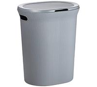 Tatay Cesto de ropa Baobab – 40 L, polipropileno libre de BPA, con tapa, gris (antracita) 41x33x50 cm