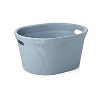 Tatay Cesto de Ropa Baobab, 35 L de Capacidad, de Polipropileno, Libre de BPA, 3 Asas, Color Azul (Mist), Medidas 52 x 42.5 x 26.5 cm