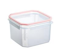 Tatay Clip Safe - Recipiente Hermético Cuadrado 2.9l Con Cierre De Pestañas. Rojo