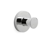 Tatay Colgador de Baño Martins 6x4,5x6 cm Instalación en Pared Diseño Doble | Colgador Baño | Acero Inoxidable | Doble Sistema de Fijación | Fijación con Tornillos | Detalles de Zamak | Sistema Glu Fix
