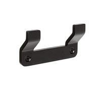 Tatay Colgador Doble de la Colección Onyx, en Aluminio anodizado Negro Mate. Doble Sistema de fijación, Tornillos y Sistema Glue & Fix, sin taladrar.