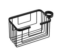 Tatay Estante de Ducha Rectangular con Colgador para Barras, Evita Taladrar, 100% Inoxidable, de Aluminio Anodizado, Diseño Moderno, Negro. Medidas 24 x 11,5 x 12,5 cm, 6604901