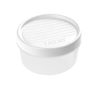 TATAY Contenedor de Alimentos hermético con Cierre a Rosca y medidor, Tapa Blanca, Libre de BpA, 12x12x7 cm