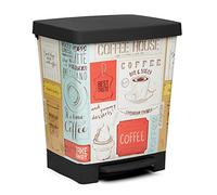 Tatay Cubo de Pedal Cubik, 23L de Capacidad, Pedal Retráctil, de Polipropileno, Libre de BPA, Bolsa Basura 30L. Color Vintage . Medidas 33.5 x 30 x 39cm