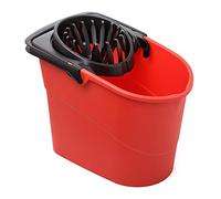 Tatay Cubo de Fregona Spider, de PP, Libre de BPA, Escurridor por Presión, Sin Salpicaduras. Fabricado en España. Color Rojo