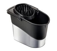 Tatay Cubo de Fregona Spider, de PP, Libre de BPA, Escurridor por Presión, Sin Salpicaduras. Fabricado en España. Color Gris Acero