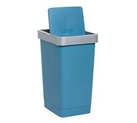 TATAY Cubo de Tapa Basculante Smart, 25L de Capacidad, Polipropileno, Libre de BPA, Bolsa Basura 30L, Color Ocean, Medidas 26 x 34 x 47 cm, Talla única