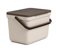 TATAY Cubo Organico Smart 6L | Cubo de Basura Cocina sin Soporte | Diseño Compacto y Funcional | Materiales 100% Reciclados | 26,5x20,5x18,5 cm, Color Ecohome