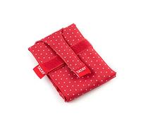 Tatay 1182251 Porta Bocadillo Reutilizable, Bolsa de Tela ideal para la merienda o almuerzo, Adaptable, Fácil de limpiar, Sin BPA, Color Dots Rojo, Medidas 72,5 x 44 cm