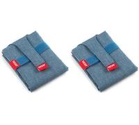 Tatay Envoltorio Bocadillo Reutilizable - Urban Food Textil Baguette | Porta Sandwich Ajustable con Cintas | Forro Interior PEVA Impermeable | Libre de BPA | 72,5x0,3x44 cm, Azul Denim (Paquete de 2)
