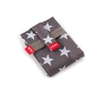 Tatay Envoltorio Bocadillo Reutilizable - Urban Food Textil Baguette | Porta Sandwich Ajustable con Cintas | Forro Interior PEVA Impermeable | Libre de BPA | 72,5x0,3x44 cm, Estrellas Gris