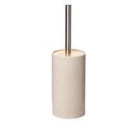 TATAY Escobilla de Baño BORA, Fabricada en Polipropileno Libre de BPA, Cubeta con Interior de Polipropileno, Color Beige, Medidas 9.8 x 9.8 x 32.2 cm