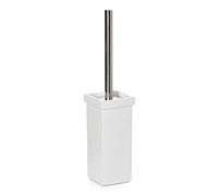 TATAY Escobilla WC Iconik 7,5x7,5x35 cm Poliresina de Gran Resistencia | Escobilla WC | Poliresina Resistente | Diseño Elegante y Decorativo | Escobillas de Baño Funcionales, Blanco