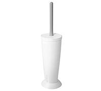 TATAY Escobilla WC de Baño con Soporte, de Pie, Diseño Cerrado y de Polipropileno, Fabricado en España, Libre de BPA, Color Blanco, Medidas 9,5 x 9,5 x 39,5 cm