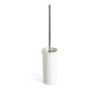 TATAY Escobilla de baño Slim – Aluminio anodizado, cubeta poliresina, cepillo negro, Blanco