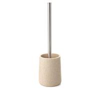 TATAY Escobilla WC Colección Saigón, poliresina, beige, 10,1 x 10,1 x 35,5 cm